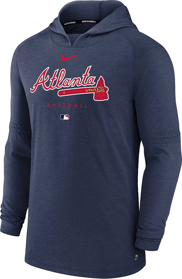 Atlanta Braves Nike Dri-Fit Long Sleeve Shirt Men's Navy Used L