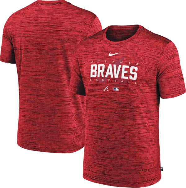 Nike Men's Atlanta Braves Red Authentic Collection Velocity T-Shirt product image