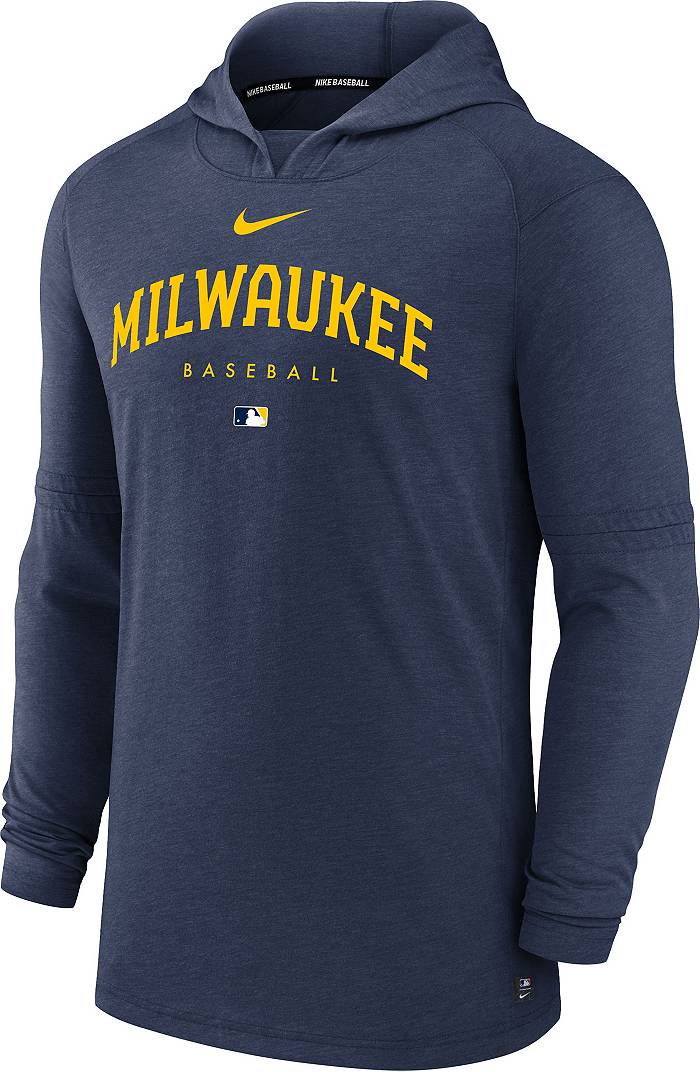 MLB Milwaukee Brewers Men's Long Sleeve Core T-Shirt - S