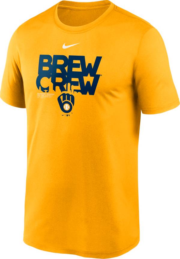 Nike Men's Milwaukee Brewers Yellow Legend T-Shirt product image