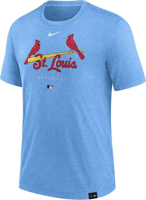 Nike Men's St. Louis Cardinals Blue Authentic Collection Early Work  Performance T-Shirt