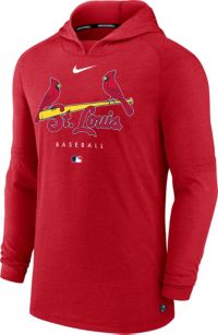 Men's St. Louis Cardinals Stitches Red Sleeveless Pullover Hoodie