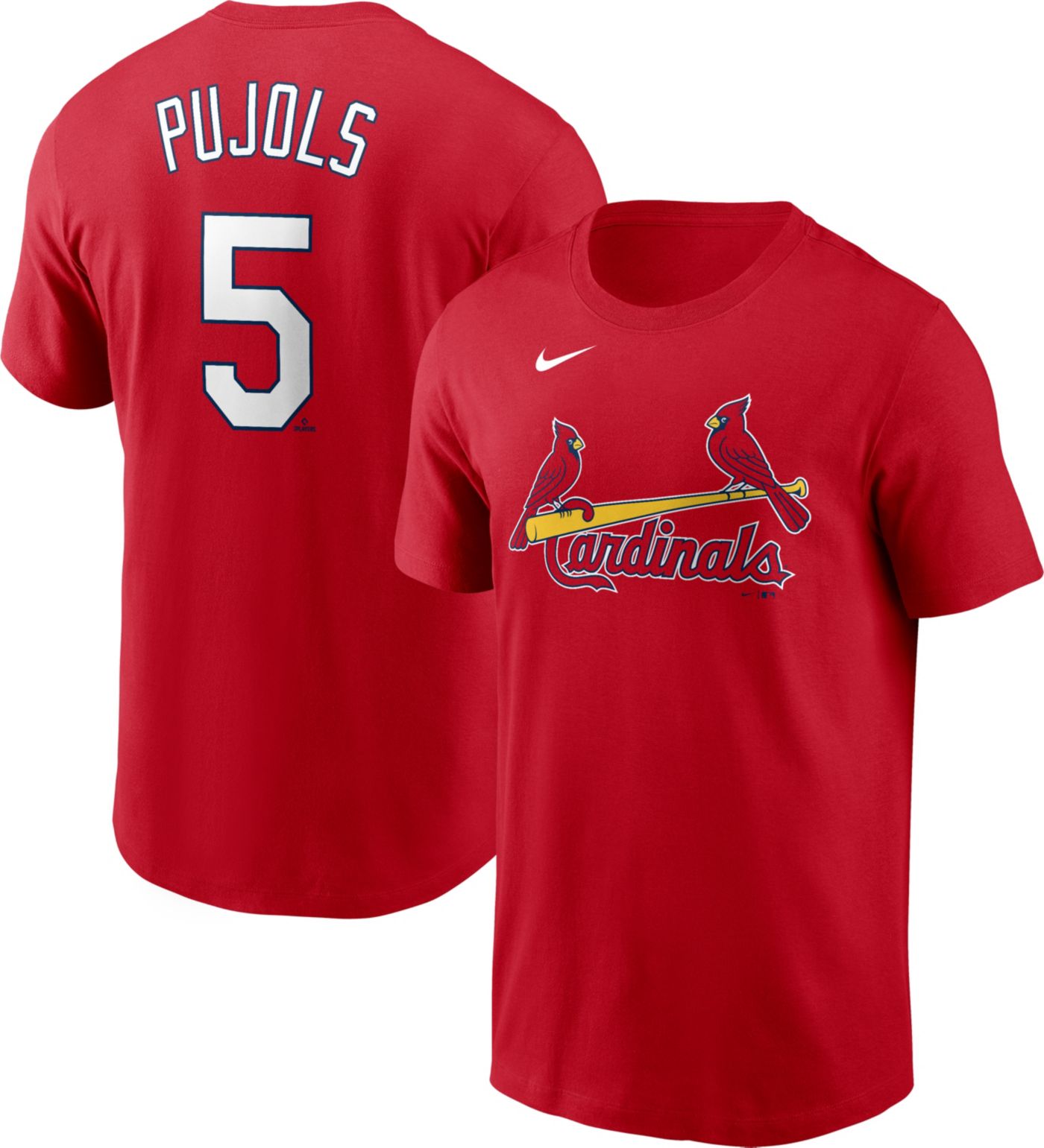 Nike Men s St. Louis Cardinals Albert Pujols 5 Red T Shirt Dick s Sporting Goods