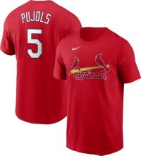 ALBERT PUJOLS 5 St. Louis Cardinals Men Blue Stitched Cooperstown Jersey L  Nike