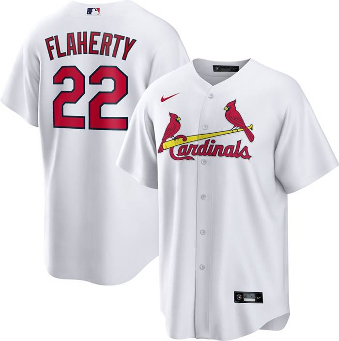 Nike Men's St. Louis Cardinals Jack Flaherty #22 White Cool Base Jersey