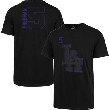 sorry, '47 Men's Los Angeles Dodgers Freddie Freeman #5 Black T-Shirt is currently out of stock