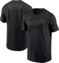 Youth Los Angeles Dodgers Mookie Betts Nike Black Name & Number T