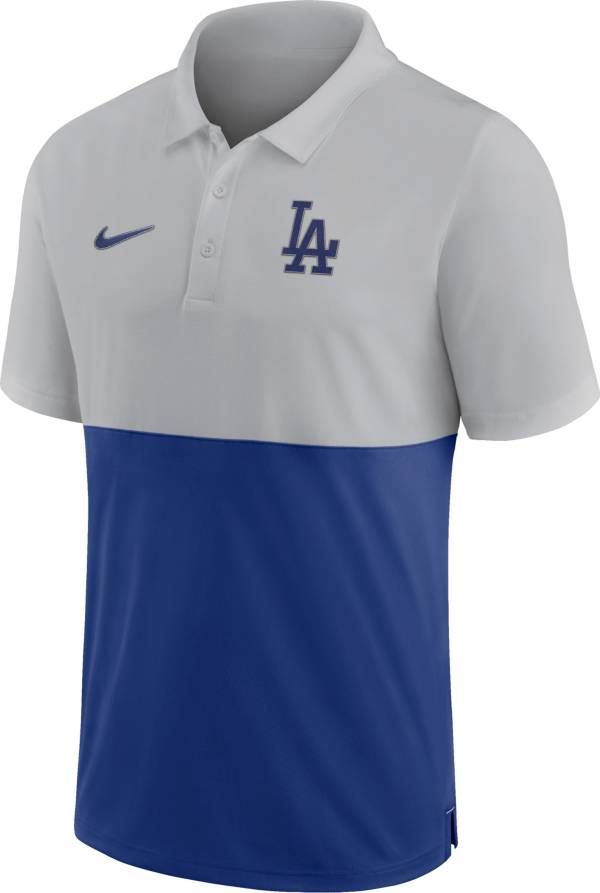 Nike Men's Los Angeles Dodgers Grey Baseline Polo product image