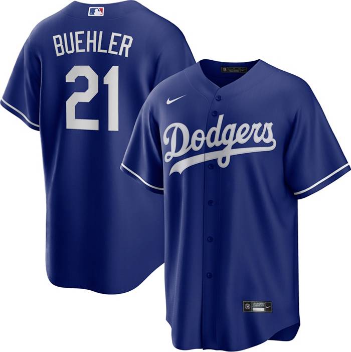 Los Angeles Dodgers Walker Buehler 21 2022-23 Royal Red Filipino Heritage Night Jersey - Dingeas