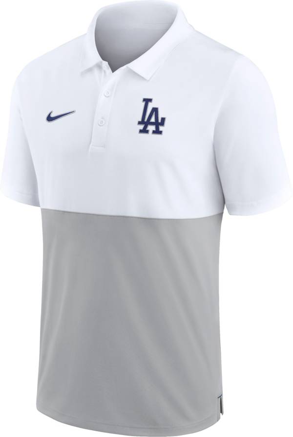 Nike Men's Los Angeles Dodgers White Baseline Polo product image