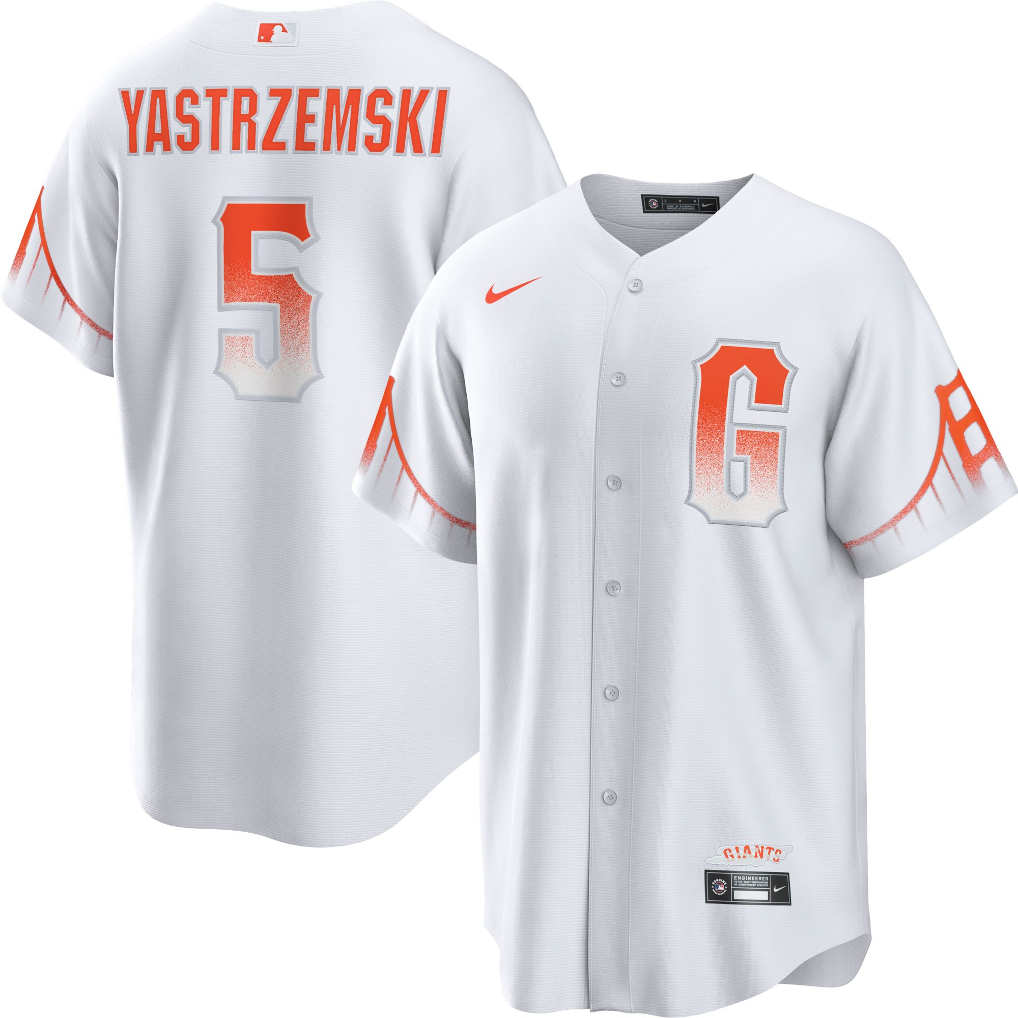 Nike Men's San Francisco Giants Mike Yastrzemski #5 2023 City Connect Cool Base Jersey