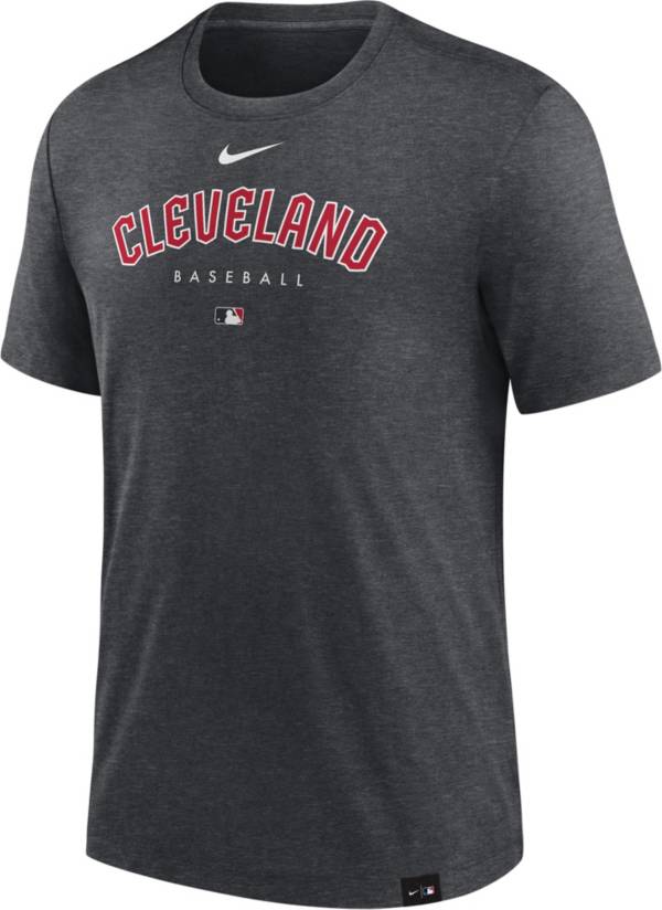 Nike Men's Cleveland Guardians Gray Authentic Collection Early Work Performance T-Shirt product image