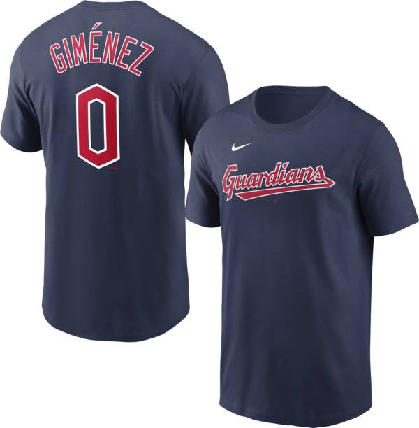 Nike Men's Cleveland Guardians Andrés Giménez #0 Navy T-Shirt product image