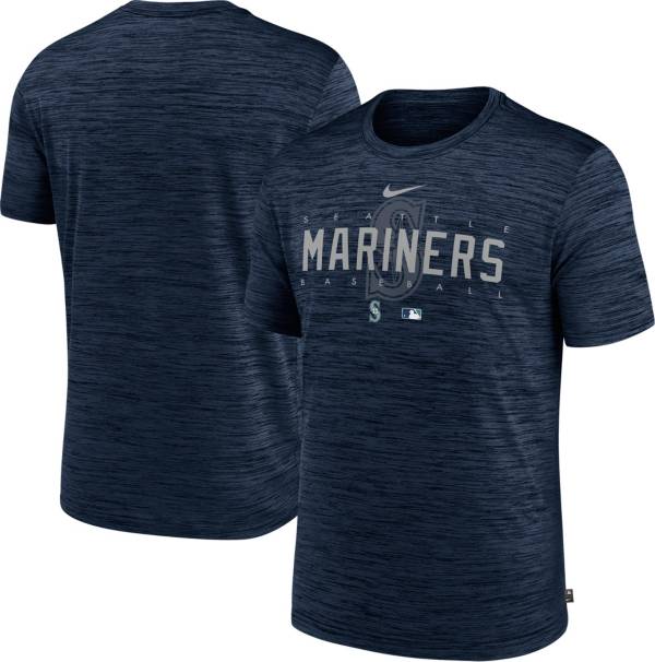 Nike Men's Seattle Mariners Navy Authentic Collection Velocity T-Shirt product image