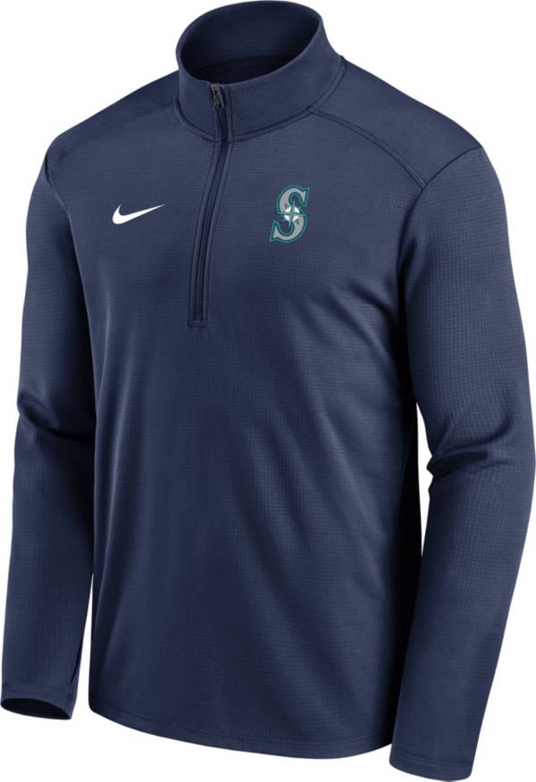 Nike Men's Seattle Mariners Navy Logo Pacer Half Zip Jacket Dick's Sporting Goods