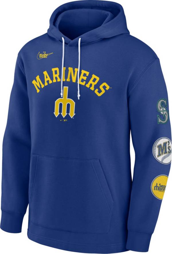 Nike Men's Seattle Mariners Royal Cooperstown Collection Rewind Hoodie product image