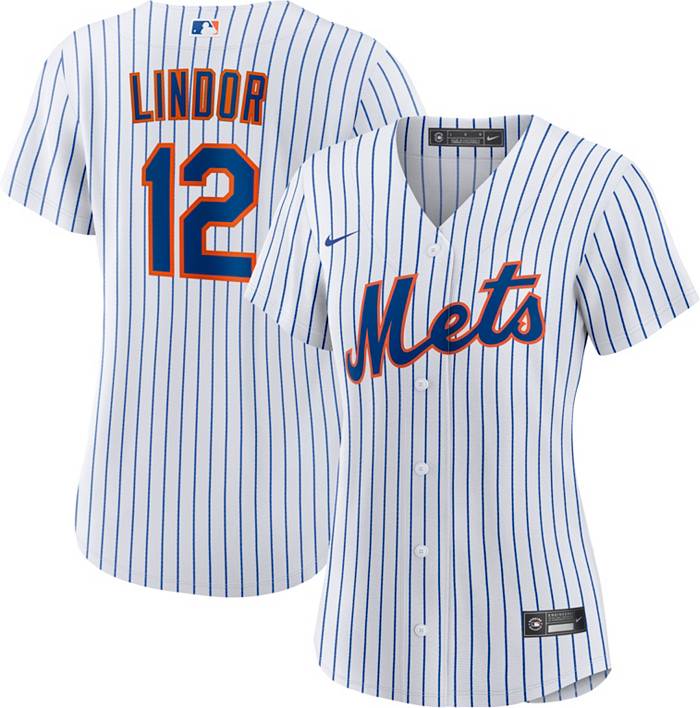 Nike Men's New York Mets Francisco Lindor #12 Cool Base Replica Jersey