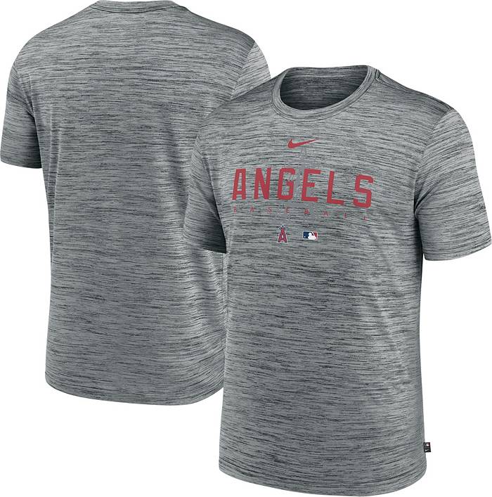 Nike Men's Los Angeles Angels Navy Arch Over Logo Long Sleeve T