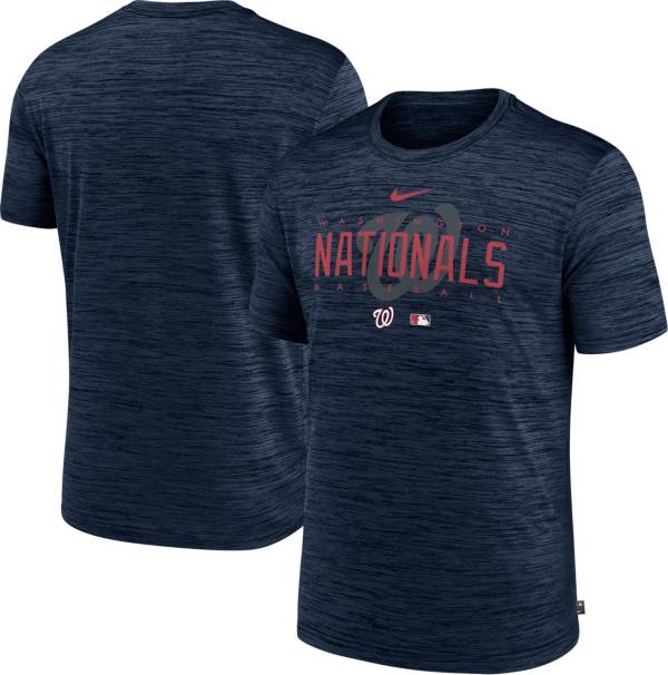 Nike Men's Washington Nationals Navy Authentic Collection Velocity T-Shirt product image