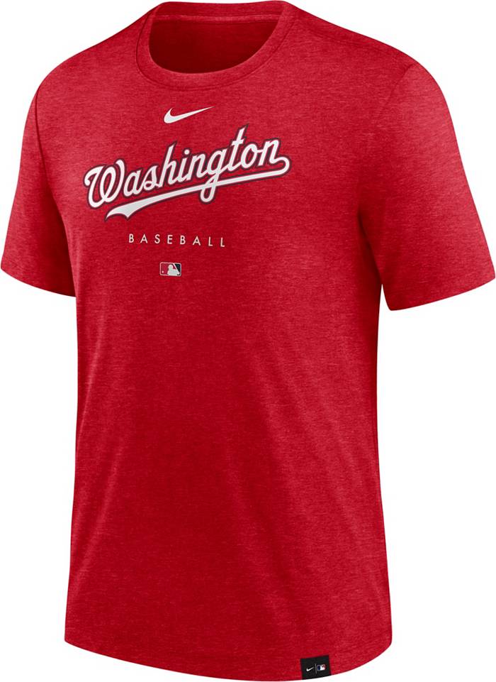 Nike Men's Washington Nationals Red Authentic Collection Early Work  Performance T-Shirt