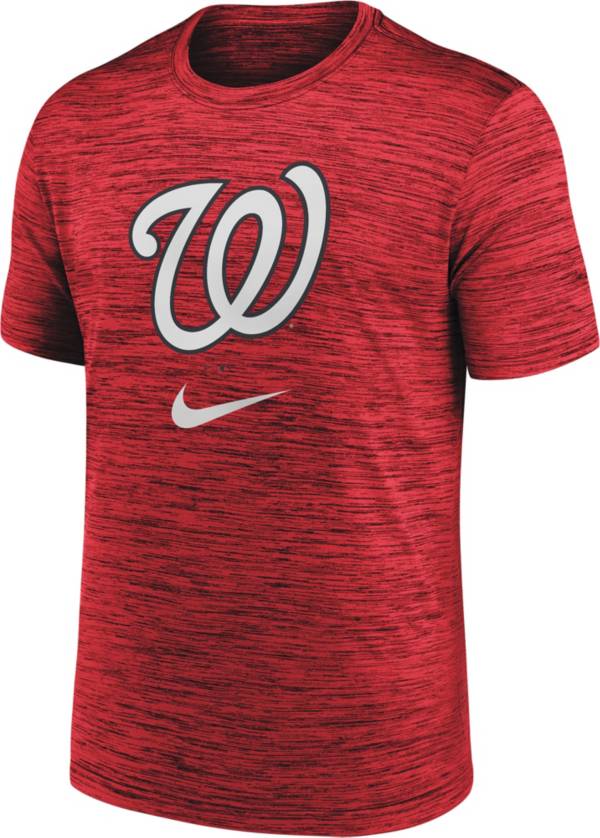 Nike Men's Washington Nationals Red Logo Velocity T-Shirt product image