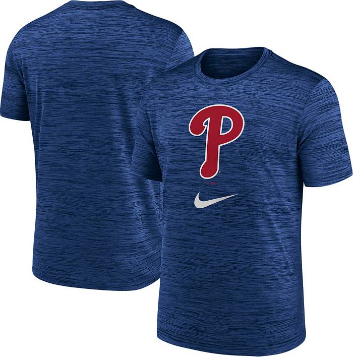 Men's Nike Light Blue Philadelphia Phillies Cooperstown Collection Logo  T-Shirt