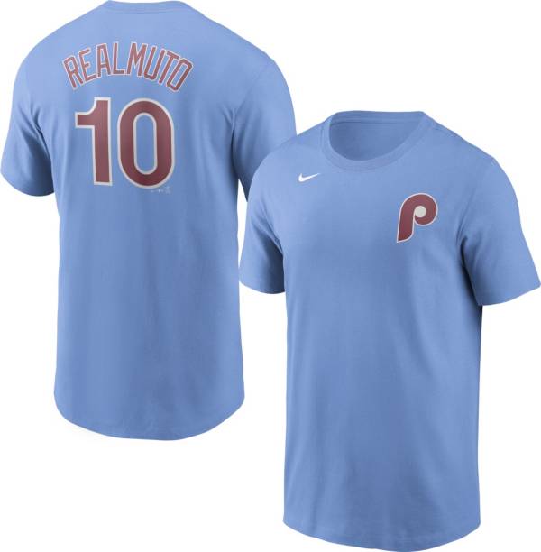 Youth Nike JT Realmuto Light Blue Philadelphia Phillies Player Name &  Number T-Shirt
