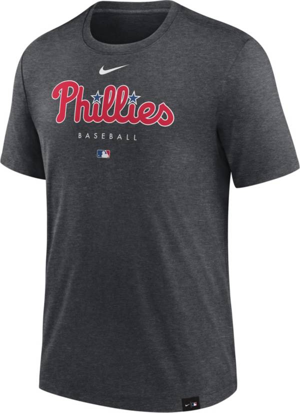 Nike Men's Philadelphia Phillies Gray Authentic Collection Early Work Performance T-Shirt product image