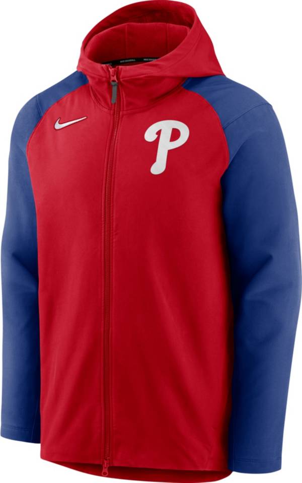 Nike Men's Philadelphia Phillies Red Authentic Collection Full-Zip Jacket