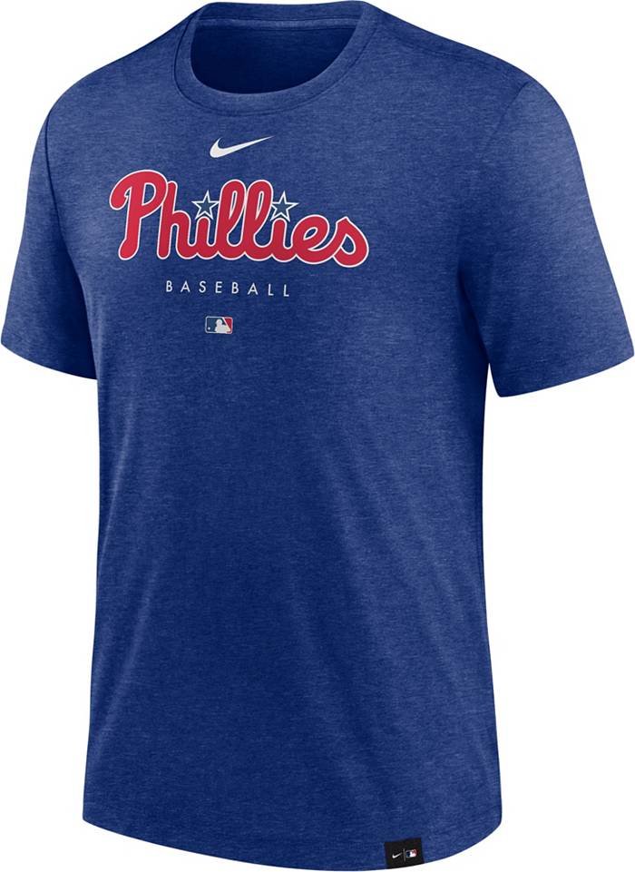Nike Men's Philadelphia Phillies Royal Authentic Collection Early Work  Performance T-Shirt