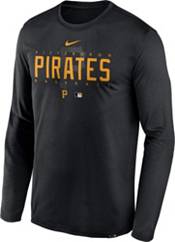 Lids Pittsburgh Pirates Nike Authentic Collection Logo Performance Long  Sleeve T-Shirt - Black