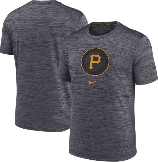 Men's Pittsburgh Pirates Nike Black Alternate Authentic Team Logo Jersey