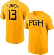 Nike Youth Pittsburgh Pirates Ke'Bryan Hayes #13 Black T-Shirt