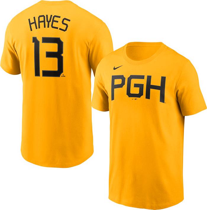Nike Men's Pittsburgh Pirates Ke'Bryan Hayes #13 2023 City Connect T-Shirt
