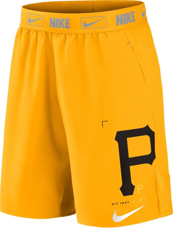 Nike Men's Pittsburgh Pirates Yellow Bold Express Shorts product image