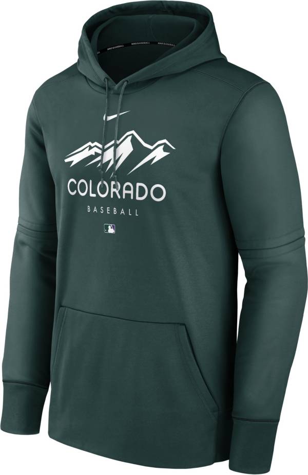 Nike Men's Colorado Rockies Green Authentic Collection 2023 City Connect Pregame Hoodie product image