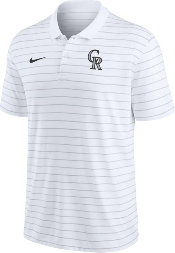 Nike Men's Colorado Rockies White Authentic Collection Victory Polo T-Shirt product image