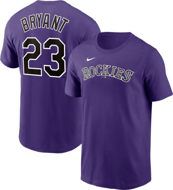 Nike Men's Colorado Rockies Kris Bryant #23 Purple T-Shirt product image