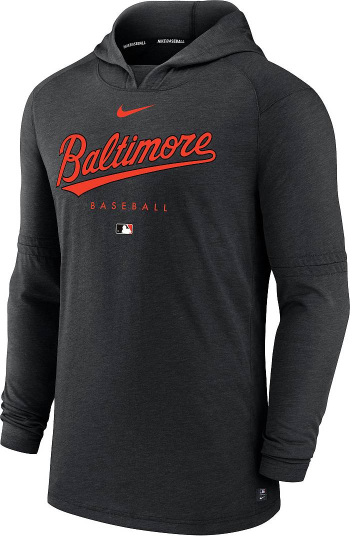 Nike Men's Baltimore Orioles Black Authentic Collection Dri-FIT Hoodie
