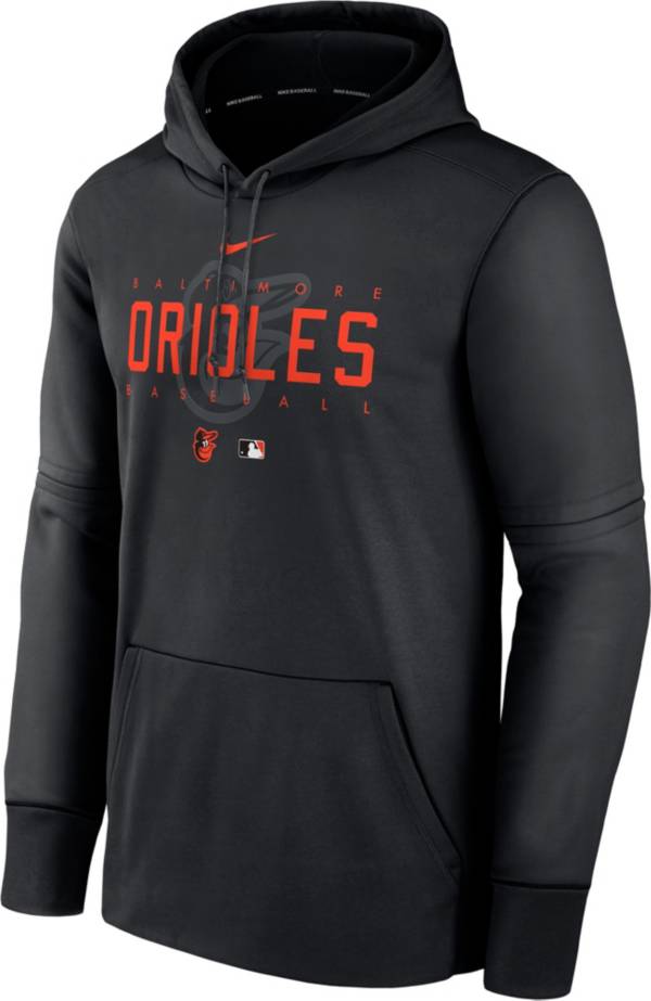 Nike Men's Baltimore Orioles Black Authentic Collection Therma-FIT Hoodie product image