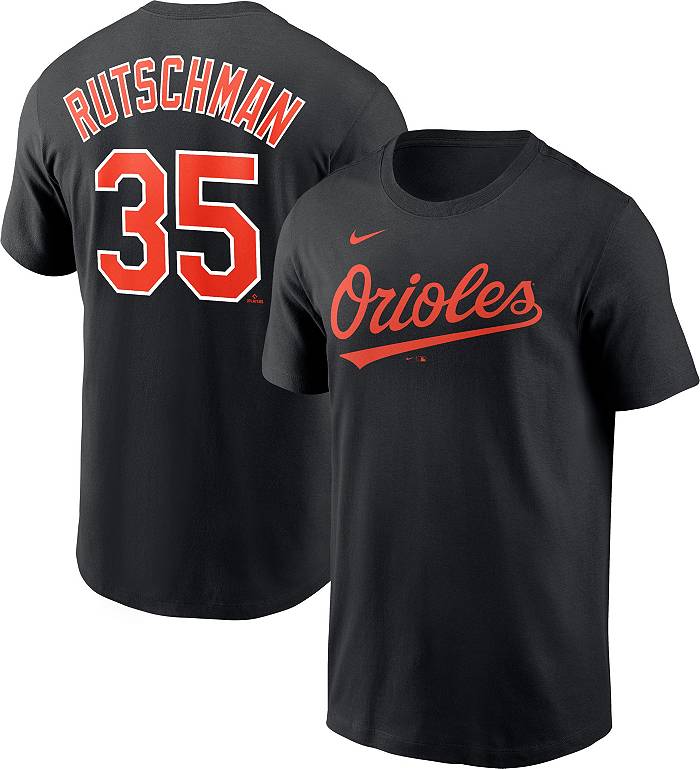Nike Men's Baltimore Orioles Adley Rutschman #35 Black T-Shirt