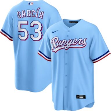 sorry, Nike Men's Texas Rangers Adolis García #53 Blue Cool Base Jersey is currently out of stock