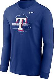 Nike Tee MLB Texas Rangers Half Long Sleeve Shirt Size XL New No