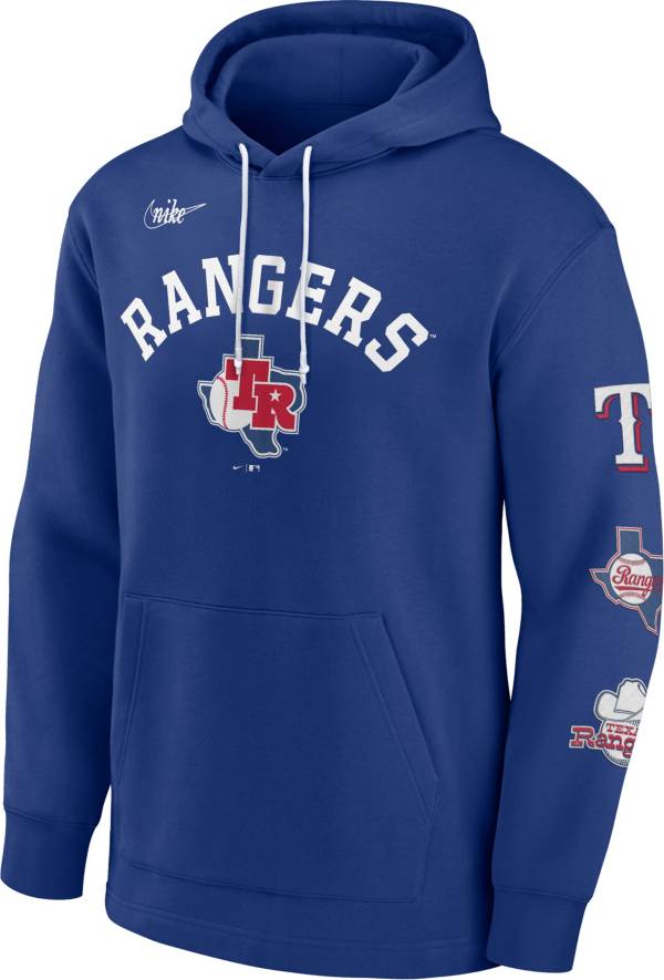 Nike Men's Texas Rangers Royal Cooperstown Collection Rewind Hoodie product image