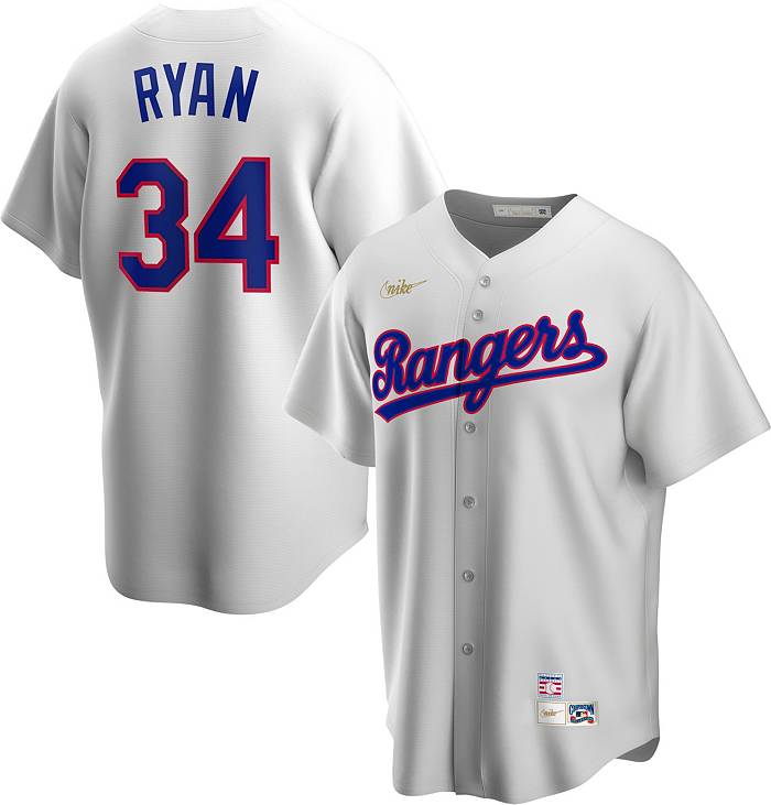 Nike Men's Texas Rangers Cooperstown Nolan Ryan #34 White Cool Base Jersey