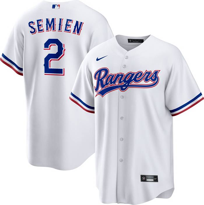 Nike Men's Texas Rangers Marcus Semien #2 White Home Cool Base Jersey