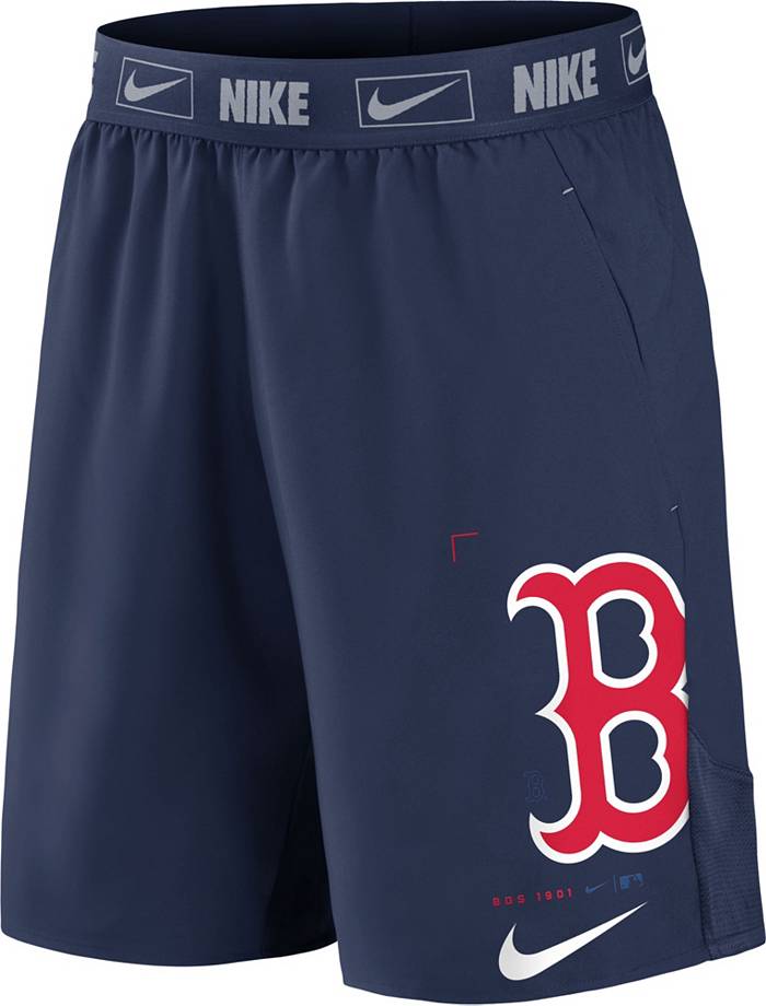 Nike Men's Boston Red Sox Navy Springer Short Sleeve Hoodie