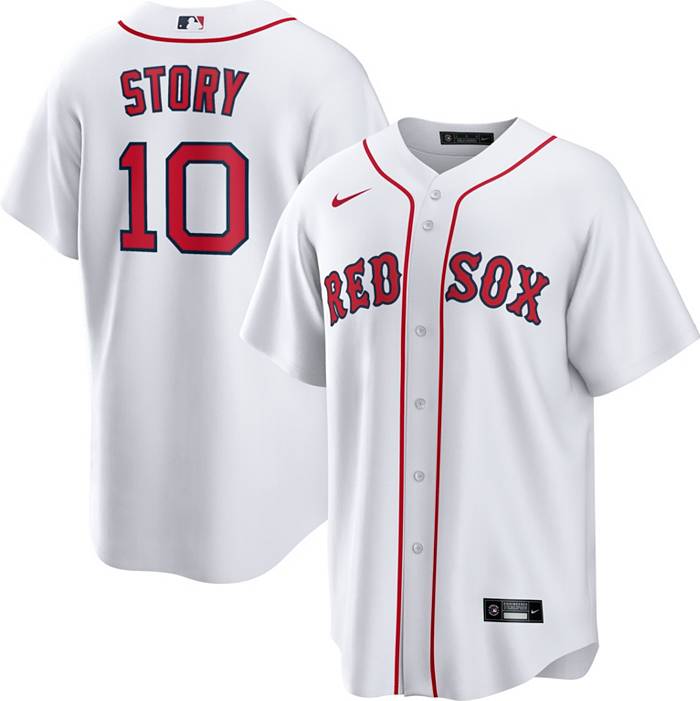Boston Red Sox NIKE White Home Trevor Story #10 Replica Jersey