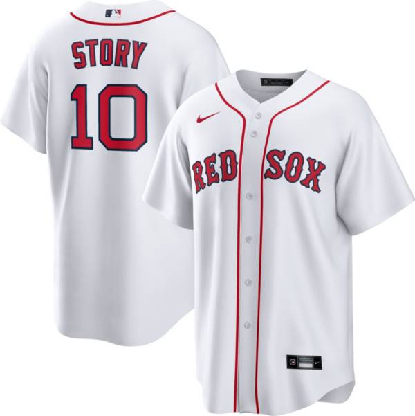 Nike Men's Boston Red Sox Trevor Story #10 White Home Cool Base Jersey product image