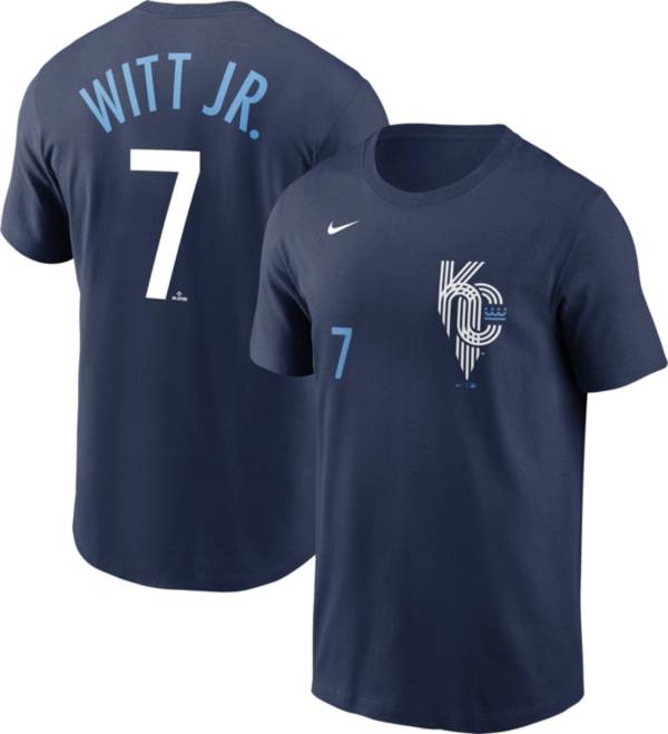 Nike Men's Kansas City Royals George Brett #5 Blue Cooperstown V-Neck  Pullover Jersey